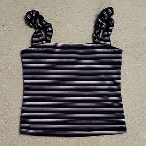 Abercrombie &‎ Ftch Crop Top Size Small Striped